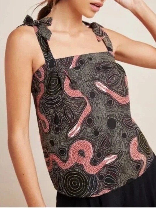 Anthropologie Tops - Anthropologie Snake Print Tank Top